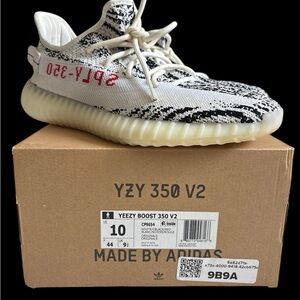 Adidas Yeezy Boost 350 V2 in Black, White, and Red